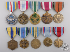 Ten American Armed Forces Medals And Awards