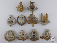 Ten First War British Cap Badges