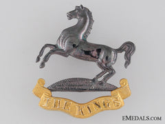 The King’s Regiment Officer’s Cap Badge