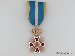 The Order Of The Crown Of Romania With Swords;