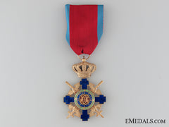 The Order Of The Star Of Romania; Officer With Crossed Swords