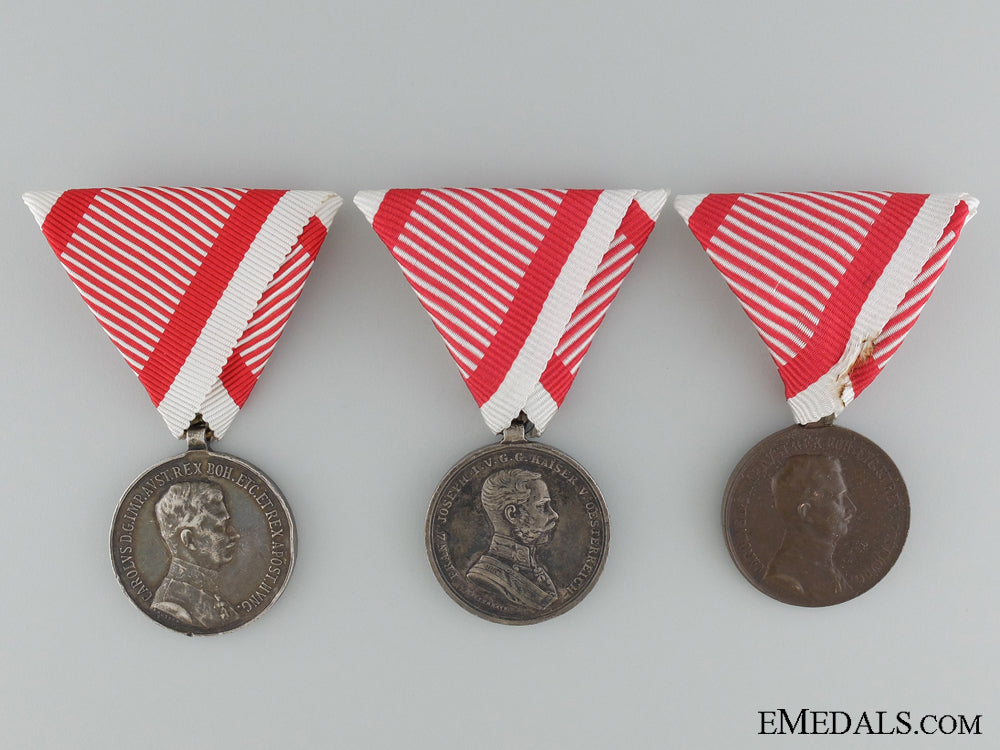 three_austrian_imperial_bravery_medals_three_austrian_i_53596a0d47cc6