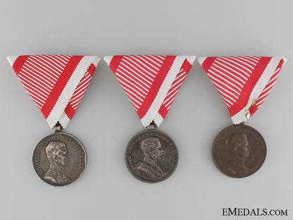 three_austrian_imperial_bravery_medals_three_austrian_i_53596a0d47cc6