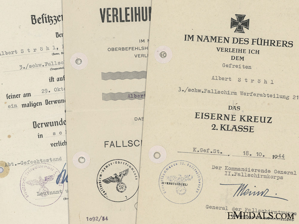 three_award_documents_to_the2_nd_fallschirmj¡__ger_korps_three_award_docu_545ce20648125