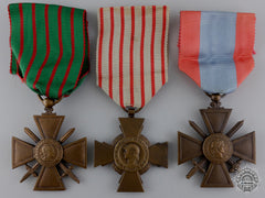 Three French Campaign Medals