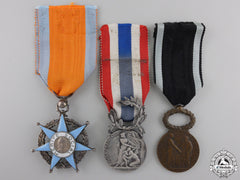 Three French Orders, Medals, And Awards