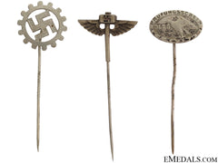 Three German Stick Pins
