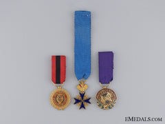 Three Miniature Spanish Medals