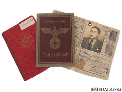 Three Third Reich Id Booklets