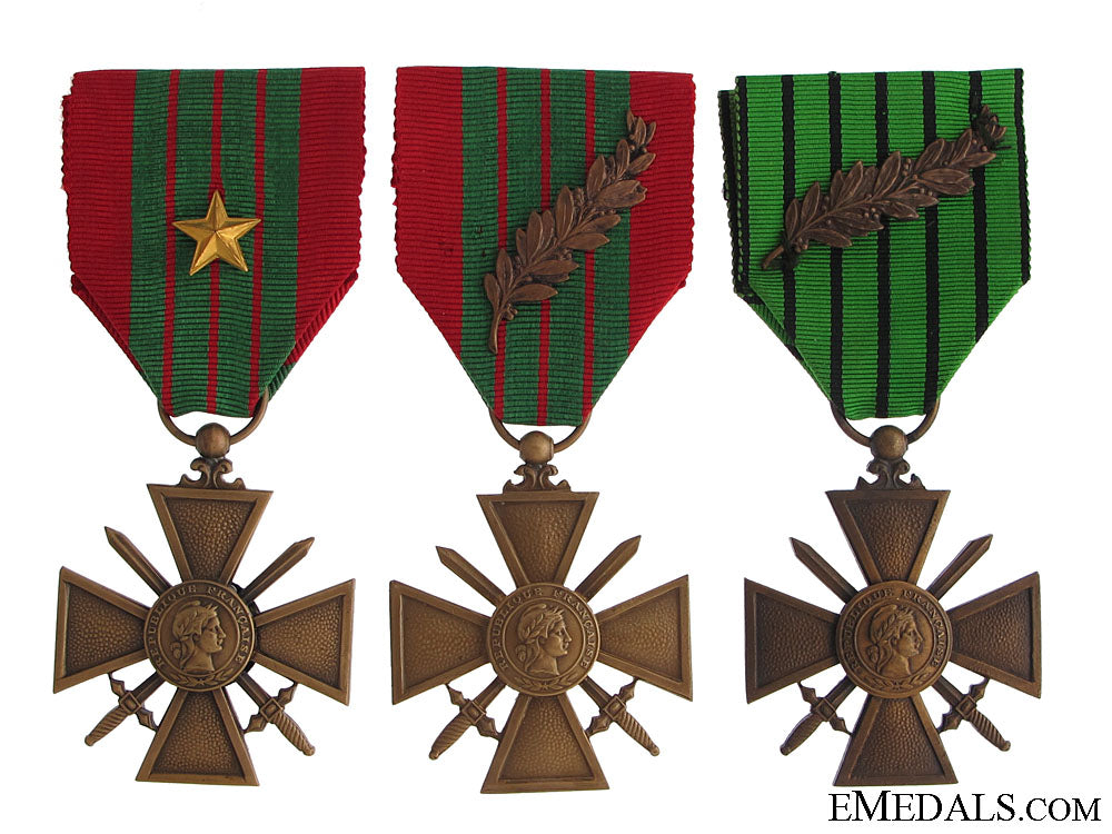 three_wwii_period_croix_de_guerre_three_wwii_perio_517fd814bf950