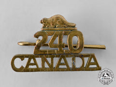Canada, Cef. A 240Th Infantry Battalion "Lanark And Renfrew Battalion" Shoulder Title