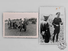 Germany, Wehrmacht. A Pair Of Field Photographs Of Wehrmacht Personnel