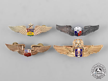 guatemala,_peru,_philippines,_venezuela._a_lot_of_four_air_force_pilot_badges_tray200_lo_017
