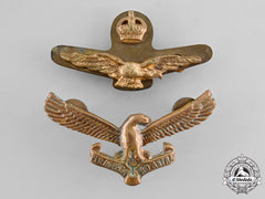 South Africa, Republic, Two Second War Air Force Cap Badges