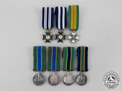Rhodesia, Constitutional Monachy. A Lot Of Seven Miniature Police Awards