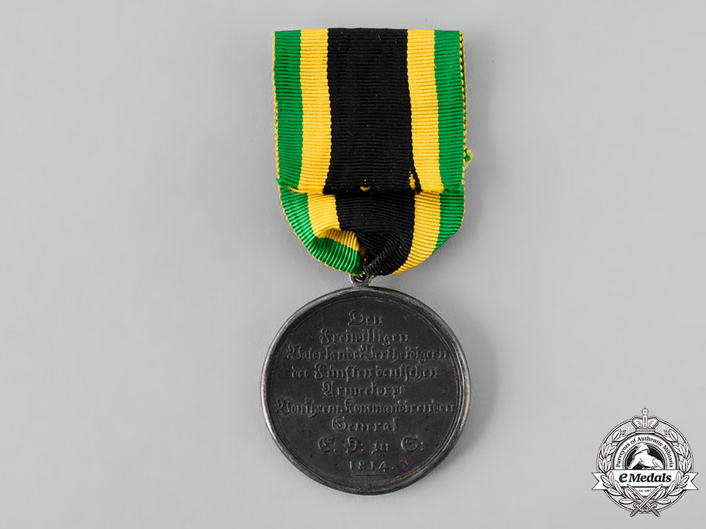 saxe-_coburg-_saalfeld,_duchy._a_medal_for_volunteers_of_the_german5_th_corps,_c.1814_tray31_lo_002