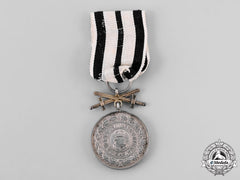 Hohenzollern, State. A House Order Of Hohenzollern Silver Merit Medal With Swords, C.1914
