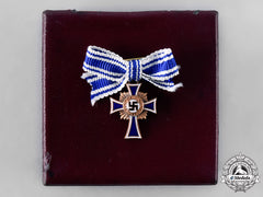 Germany, Third Reich. An Honour Cross Of The German Mother, Bronze Grade Miniature With Case, By Gustav Brehmer
