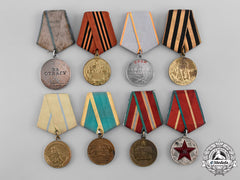 Russia, Soviet Union. A Lot Of Eight Medals