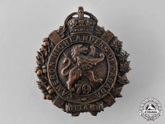Canada, Dominion. A Pre-First War 79Th Cameron Highlanders Of Canada Collar Badge, 1910 Model