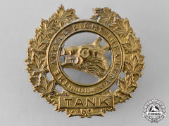 Canada, Commonwealth. An Argyll Light Infantry (Tank) Cap Badge, C.1940