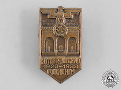 Germany, Hj. A 1933 Munich 10Th Anniversary Badge