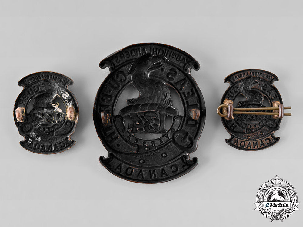 canada,_cef._a134_th_infantry_battalion"48_th_highlanders"_insignia_set,_by_ellis_bros,_c.1916_tray86_lo_016
