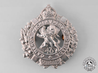 canada,_cef._a43_rd_infantry_battalion"_cameron_highlanders"_officer's_glengarry_badge,_by_tiptaft_tray86_lo_020