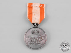 Prussia, Kingdom. A General Merit Medal, Type Iii, Ii Class With Commemorative Button 50