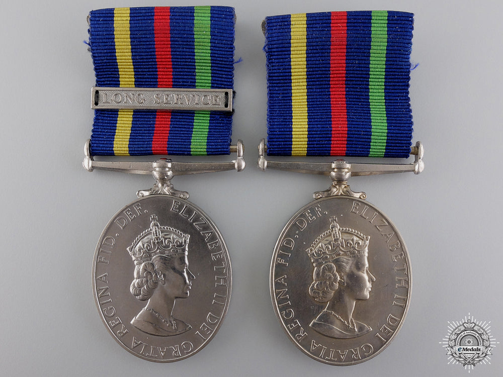 two_british_civil_defence_long_service_medals_two_british_civi_5495c2e19b060
