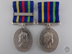 Two British Civil Defence Long Service Medals