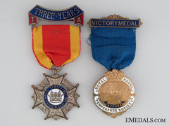 Two British Temperance Medals