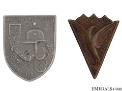 Two Croatian Wwii Period Badges