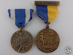 Two First War New Jersey And New York Service Medals