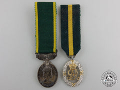 Two Miniature British Decorations Medals