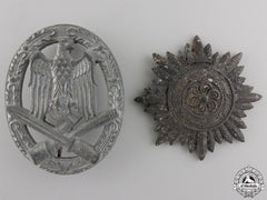 Two Second War German Badge And Awards