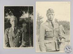 Two Second War Luftwaffe Officer Photographs