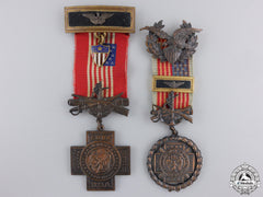 Two United Spanish War Veterans Officer's Membership Medals