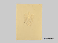 Germany, Third Reich. A Pair of Professional Documents to Hauptmann der Reserve Dr. Arthur Lüttringhaus, with Hermann Göring Signature
