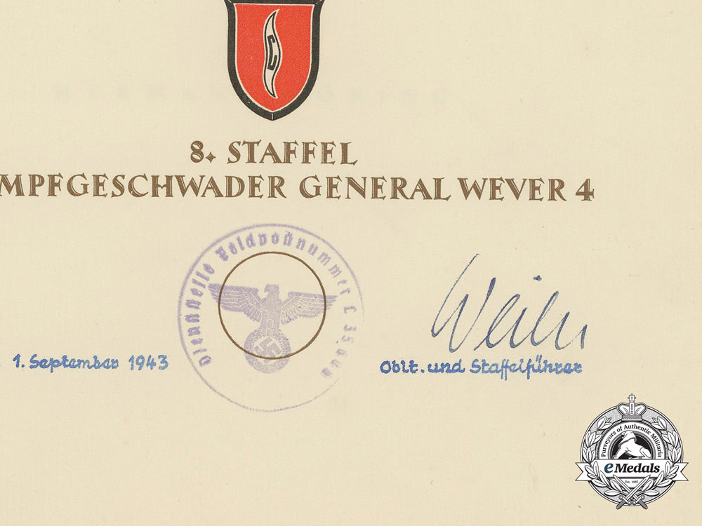 germany,_luftwaffe._an_honor_goblet&100_mission_award_documents_to_obergefreiten_karl-_heinz_baumann,8./_kg4_u_015_1_1