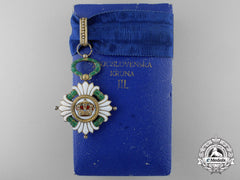 A 1929-1941 Order Of The Yugoslavian Crown; 3Rd Class Commander With Case