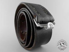 A Black Leather Belt By Carl Henkel Bielefeld
