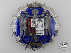 A Spanish Franco Period Order Of Justice; Breast Star
