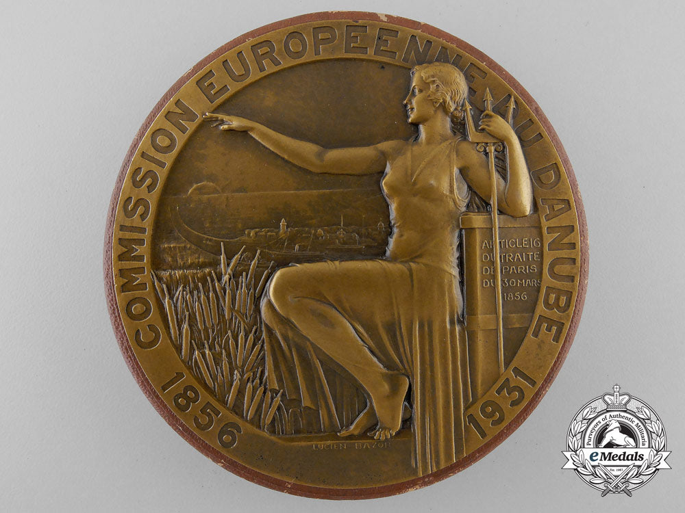 a_french75_th_anniversary_of_the_founding_of_the_european_danube_commission_medal1856-1931_u_394