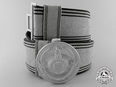 A General-Ss And Ss-Verfügungstruppe (Ss-Vt) Brocade Belt And Buckle Belonging To Sturmbannführer Heinrich Springer, 1St Lah