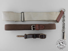 Two Second War Period German Straps And Belt