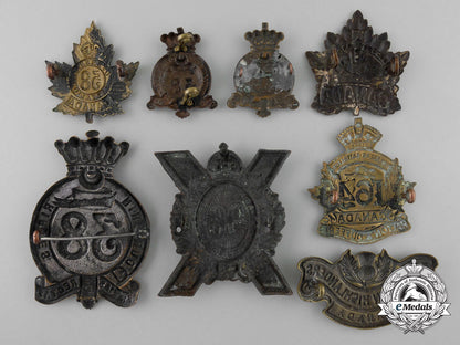 eight_canadian_first_war&_militia_badges_u_651