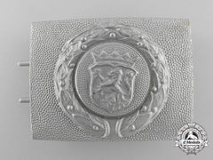 A Free State Of Hesse Fire Defence Service Enlisted Man's Belt Buckle; Published Example