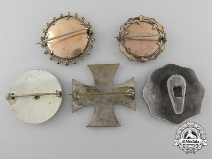 five_first_war_german_imperial_patriotic_badges_u_767