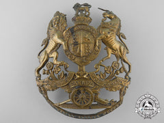 A Royal Canadian Artillery Helmet Plate C.1905 By Hicks & Sons London